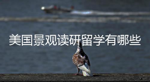 美国景观读研留学有哪些要求？